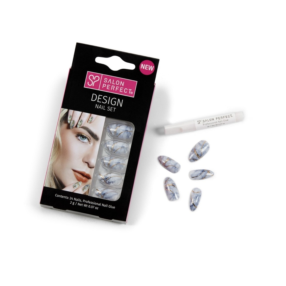 Bundle of 2 Salon Perfect Design Nail Sets- Marble
